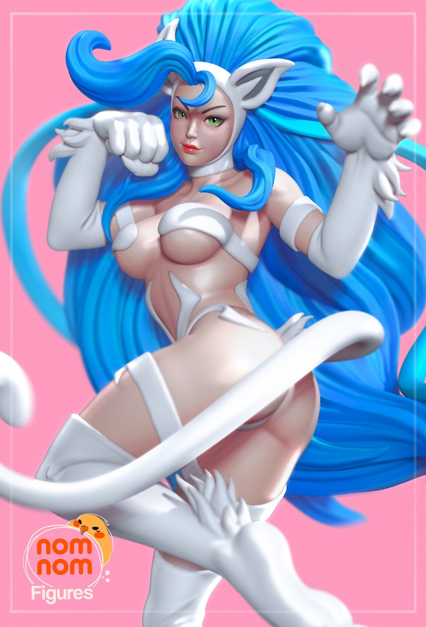 Felicia Darkstalkers resin figure by NomNom Figures — studio preview 1
