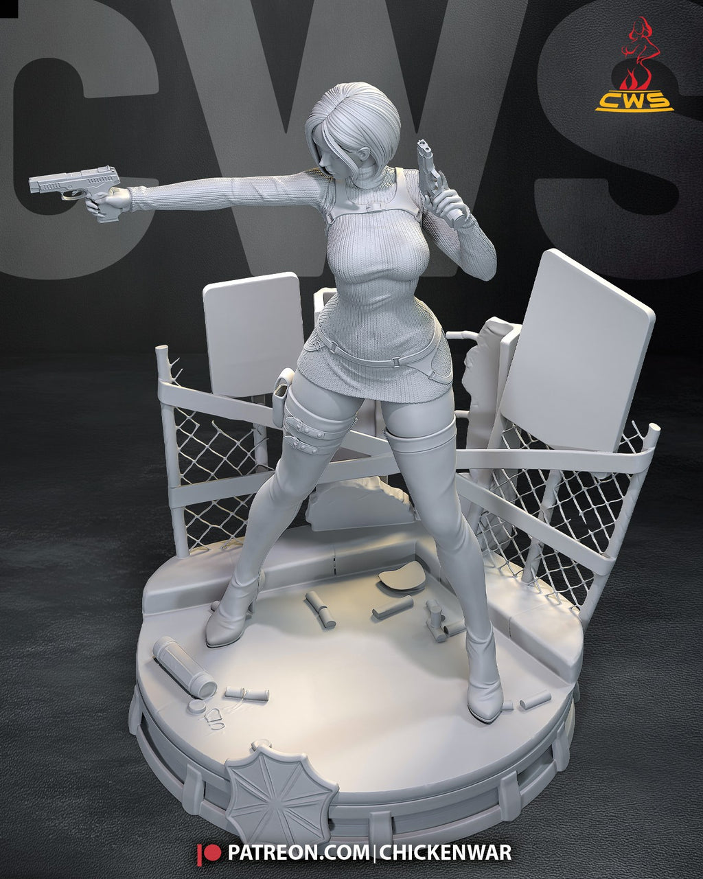 Ada Wong (Resident Evil) resin figure by CW Studio — studio render 6