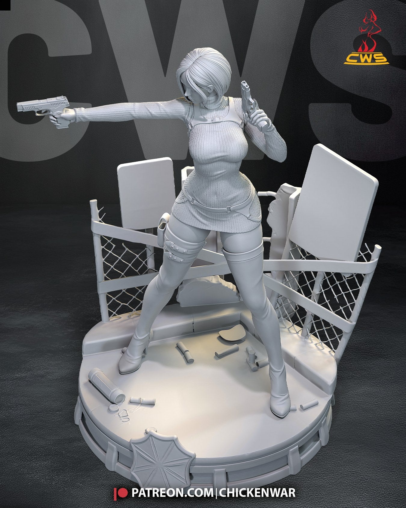 Ada Wong (Resident Evil) resin figure by CW Studio — studio render 6
