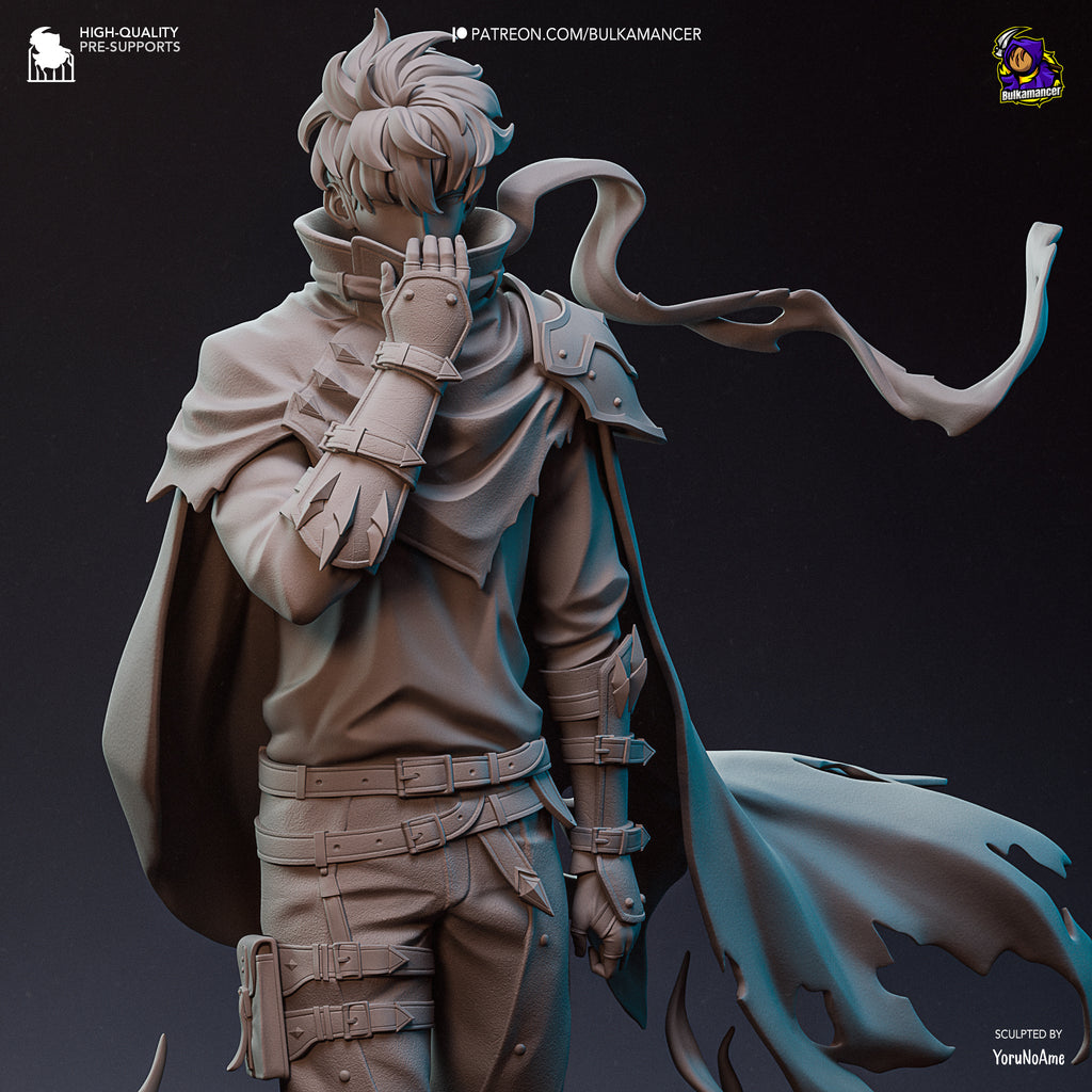 Sung Jin-Woo (Solo Leveling) resin figure by Bulkamancer — studio render 8