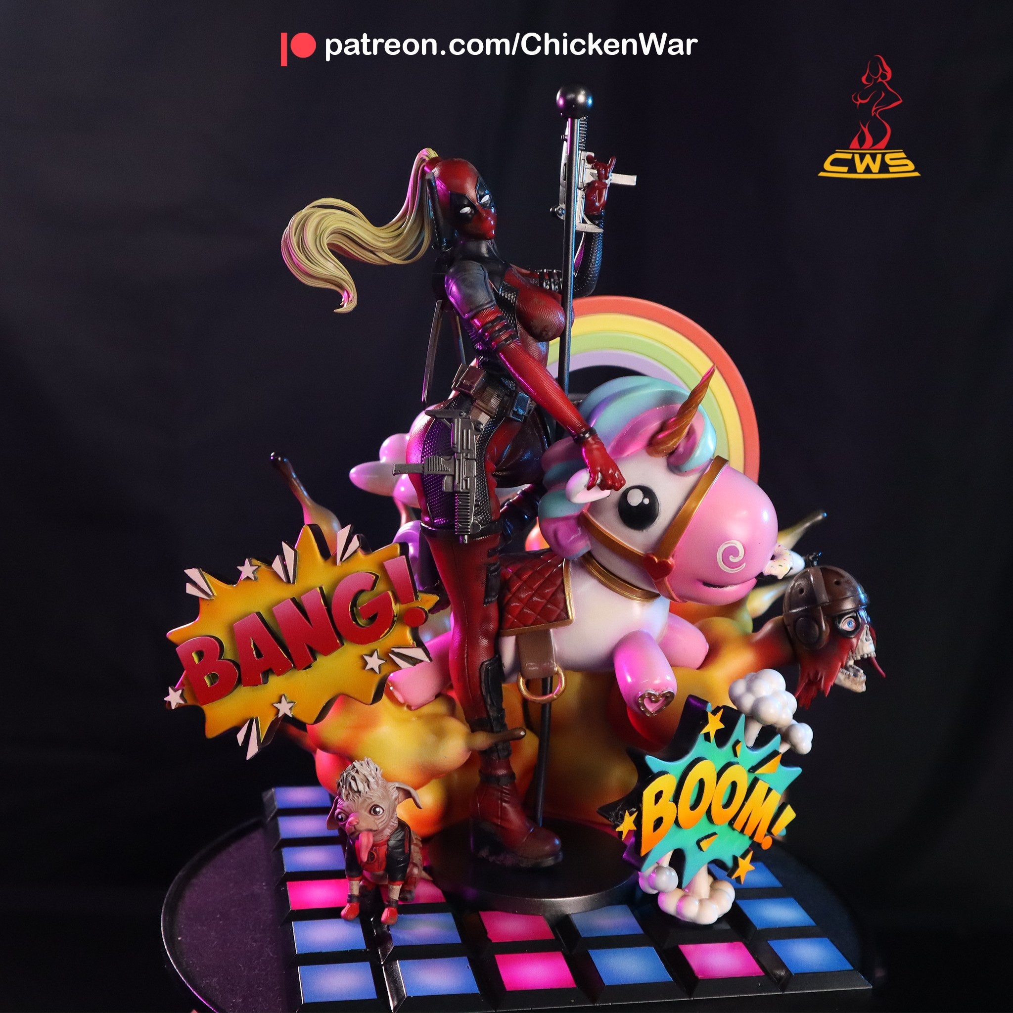 Lady Deadpool (Marvel) resin figure by CW Studio — studio render 1