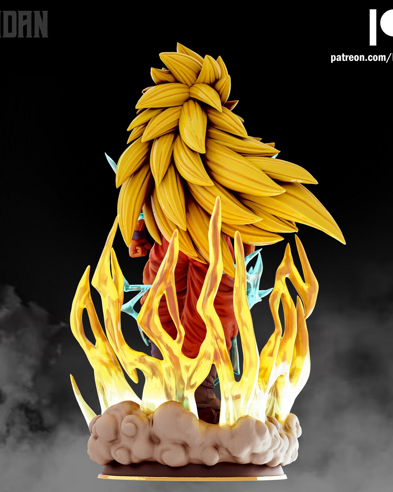 Goku (Dragon Ball) resin figure by Kaidan 3D — studio render 4