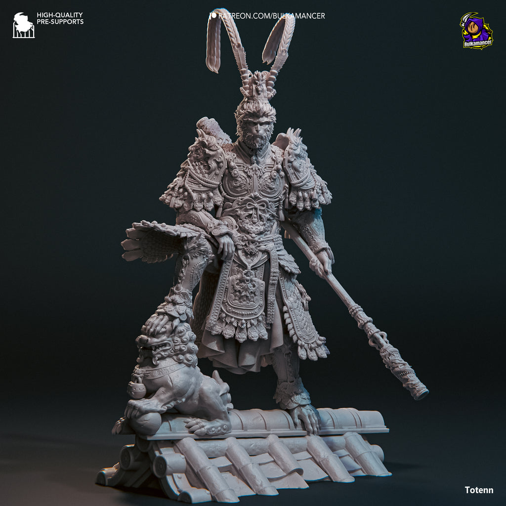 The Destined One (Black Myth Wukong) resin figure by Bulkamancer — studio render 7