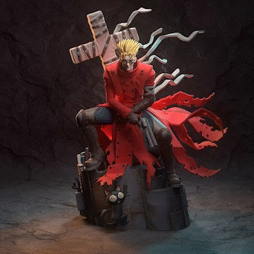 Vash the Stampede (Trigun) resin figure by h3LLcreator — studio render 2
