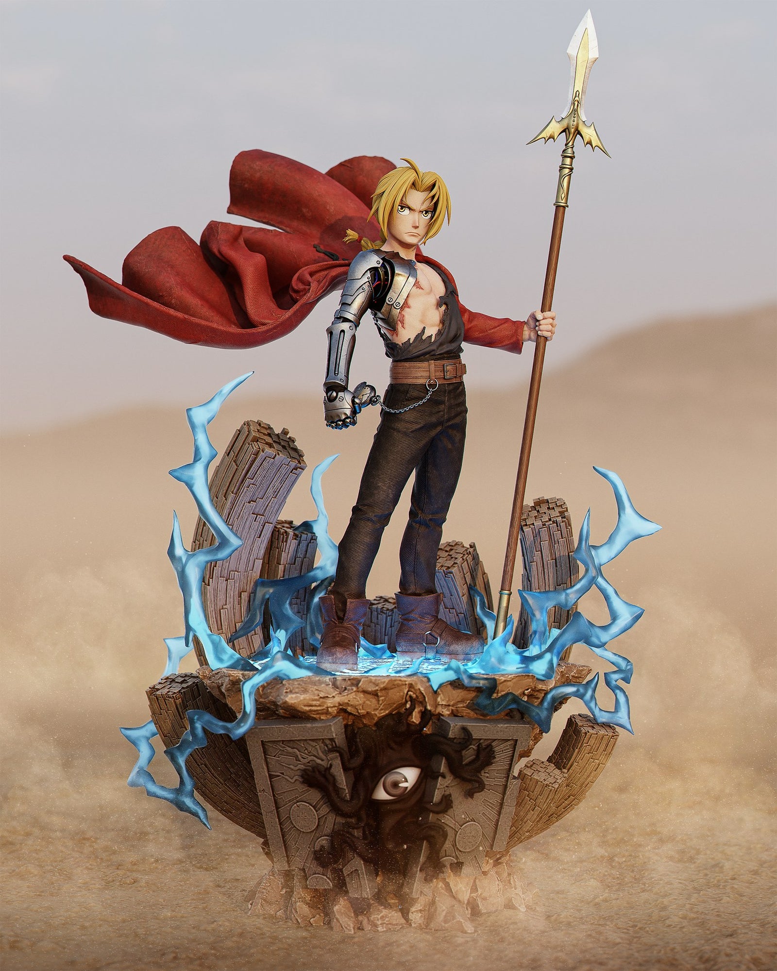Edward Elric Fullmetal Alchemist resin figure by CA 3D Studios — studio preview 1