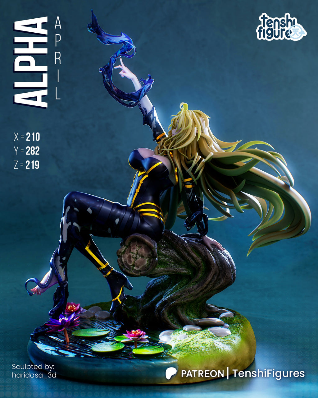 Alpha (The Eminence in Shadow) resin figure by Tenshi Figures — studio render 7