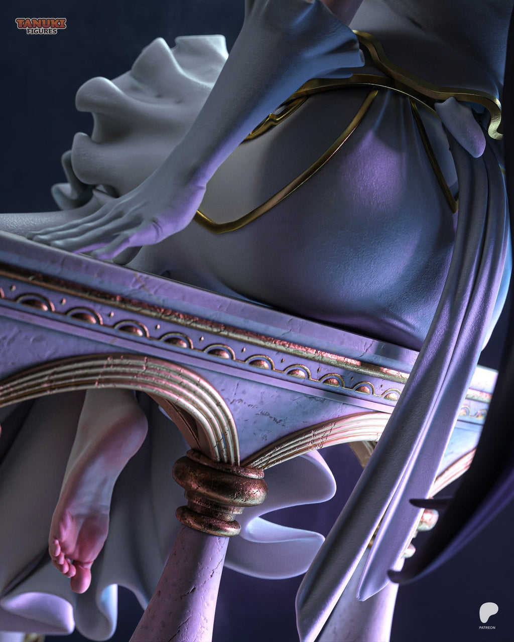 Albedo (Overlord) resin figure by Tanuki Figures — studio render 8