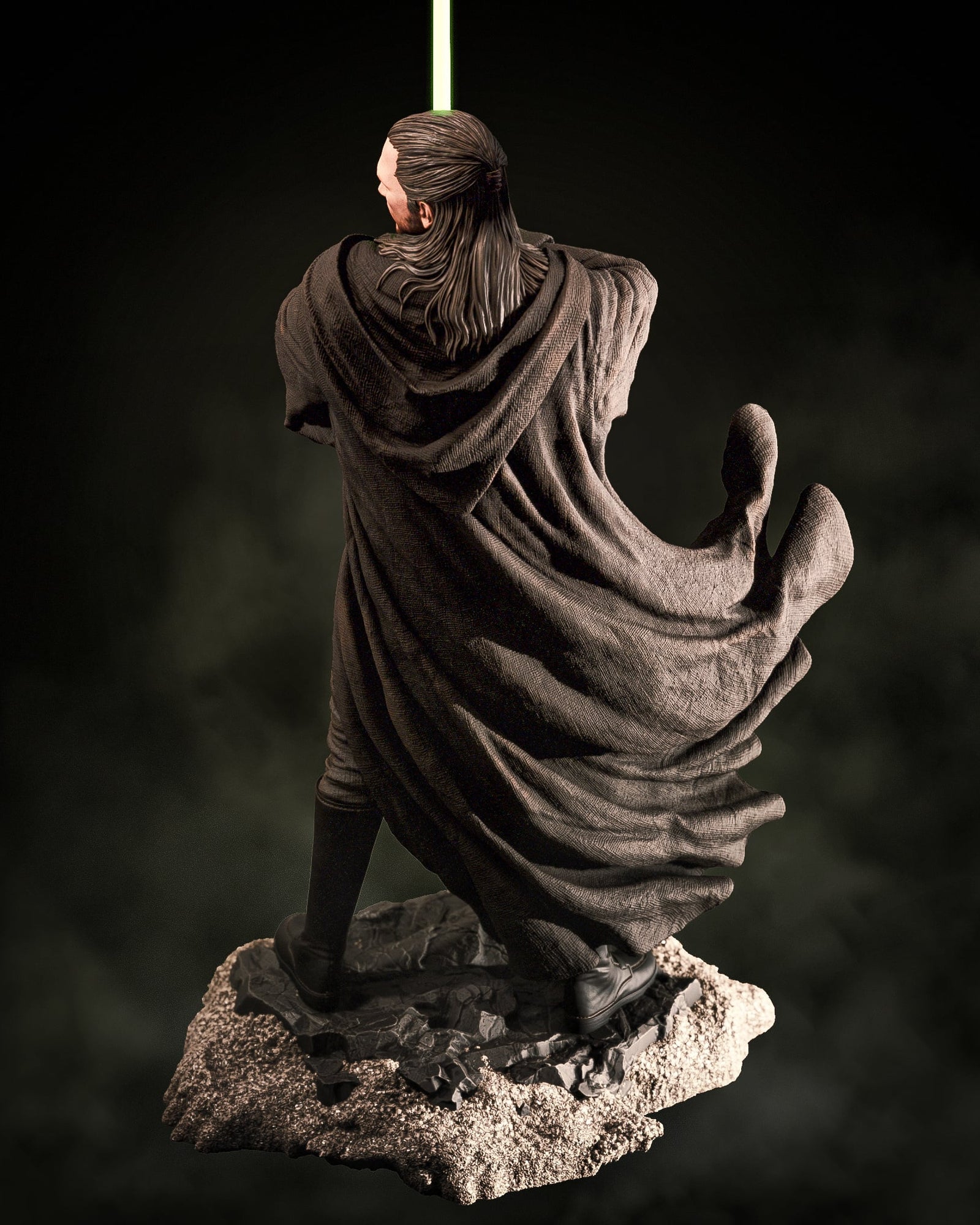 Qui-Gon Jinn (Star Wars) resin figure by CA 3D Studios — studio render 3