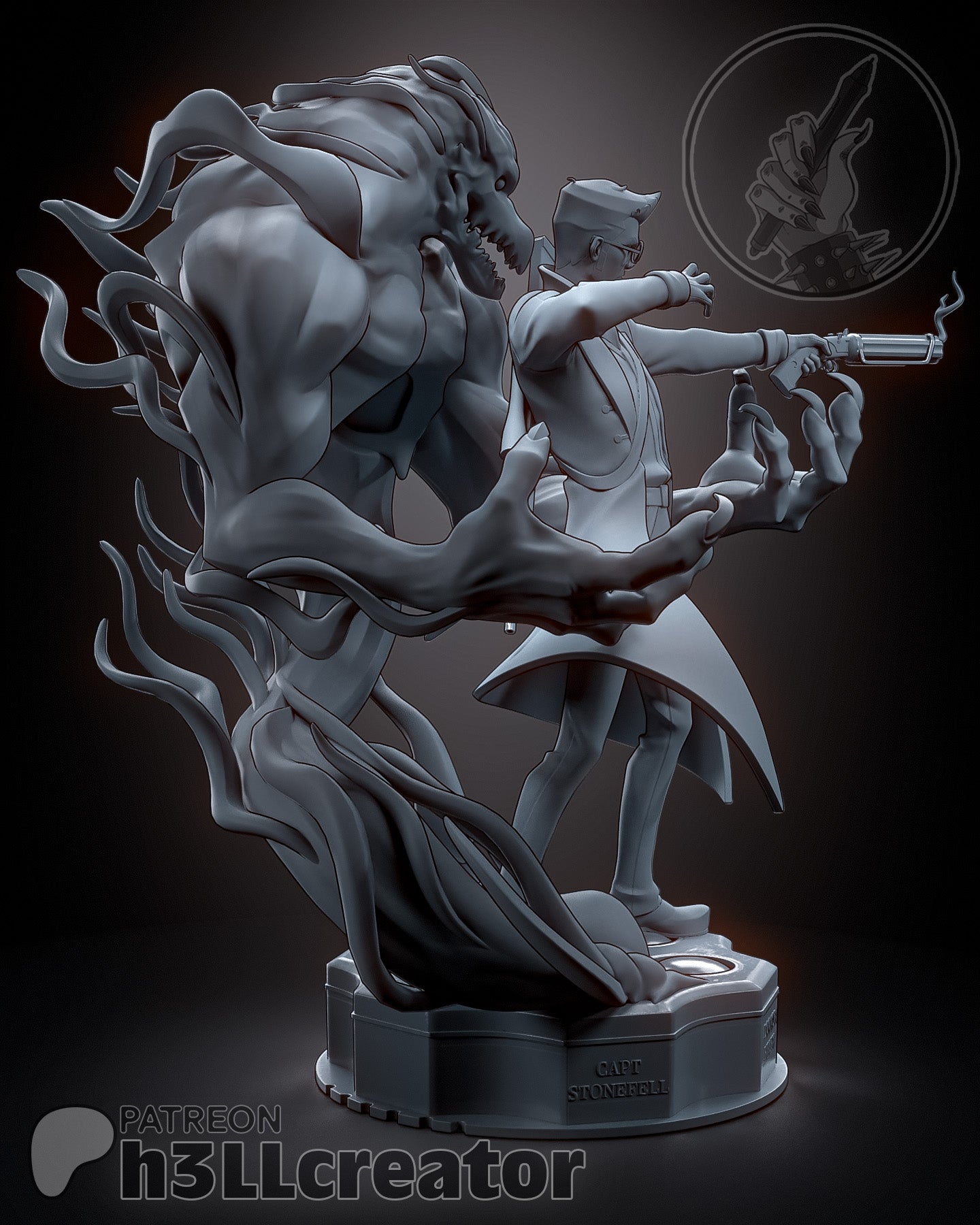 Percival de Rolo (Critical Role) resin figure by h3LLcreator — studio render 7