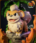 Growlithe Pokemon Chibi resin figure by NomNom Figures — studio preview 1
