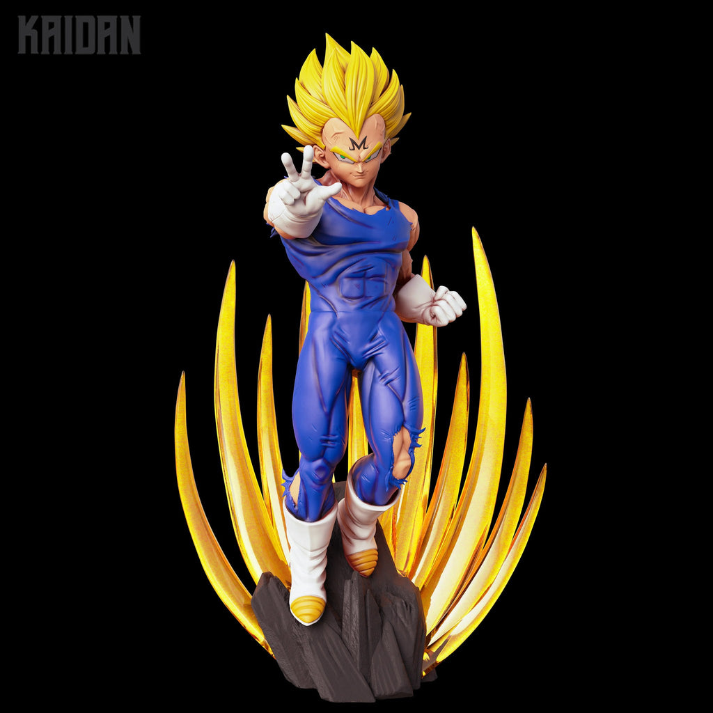 Majin Vegeta (Dragon Ball) resin figure by Kaidan 3D — studio render 2