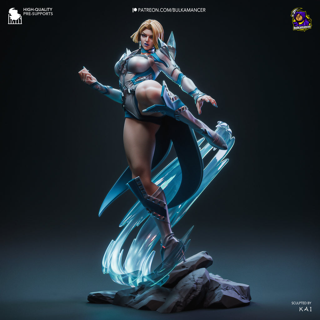 Emma Frost (Marvel) resin figure by Bulkamancer — studio render 4