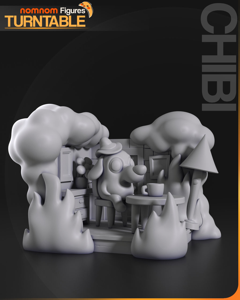 This Is Fine Dog — studio render 3