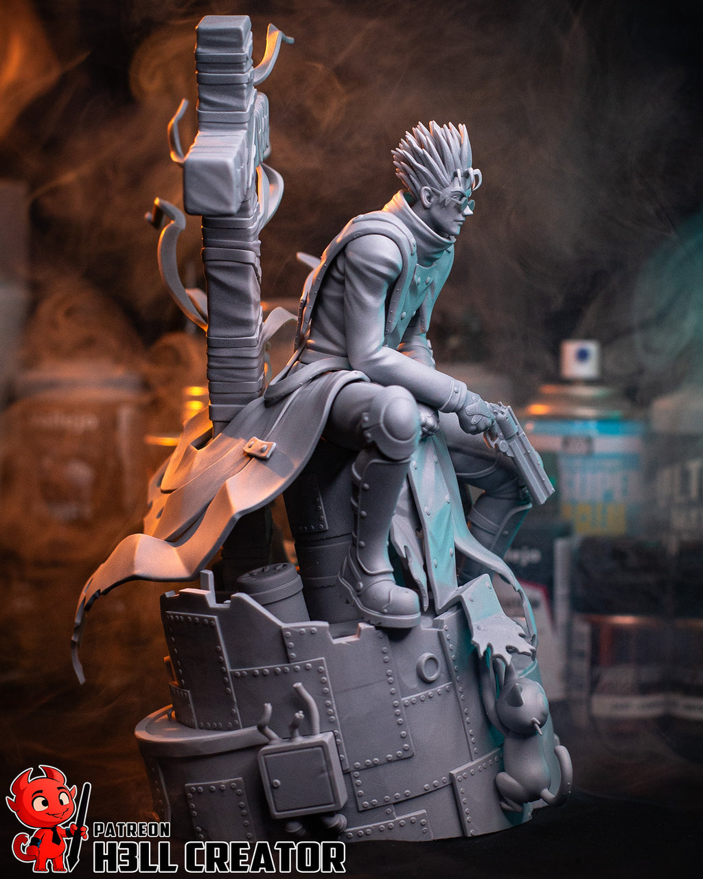 Vash the Stampede (Trigun) resin figure by h3LLcreator — studio render 13