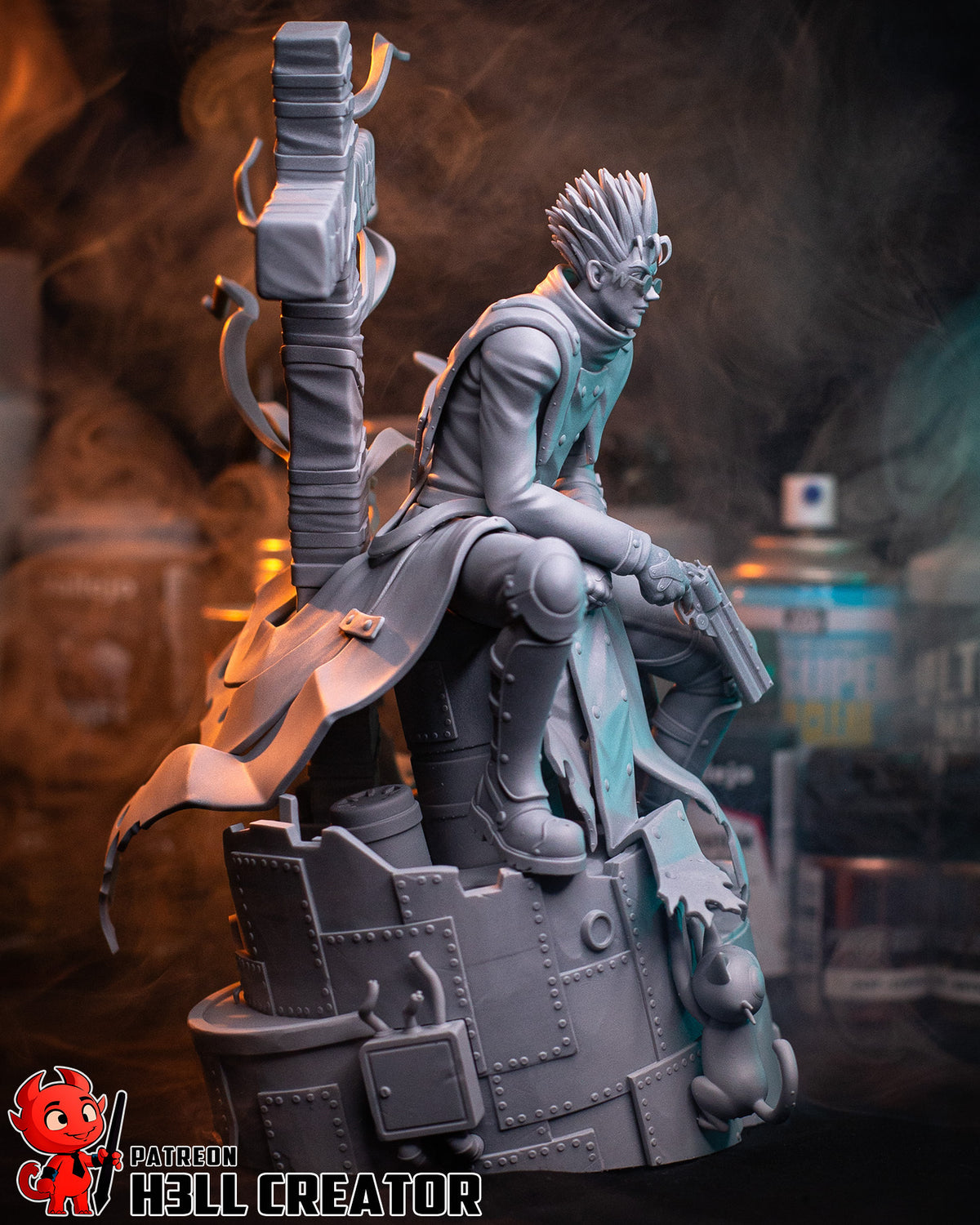 Vash the Stampede (Trigun) resin figure by h3LLcreator — studio render 13