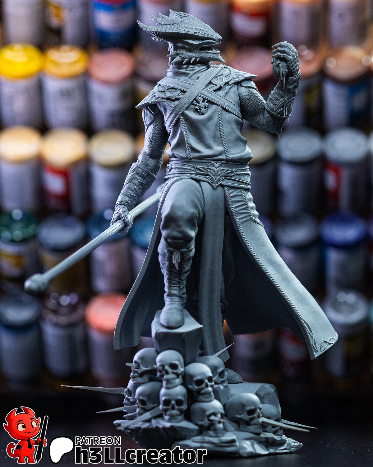 Dark Urge (Baldur's Gate) resin figure by h3LLcreator — studio render 3