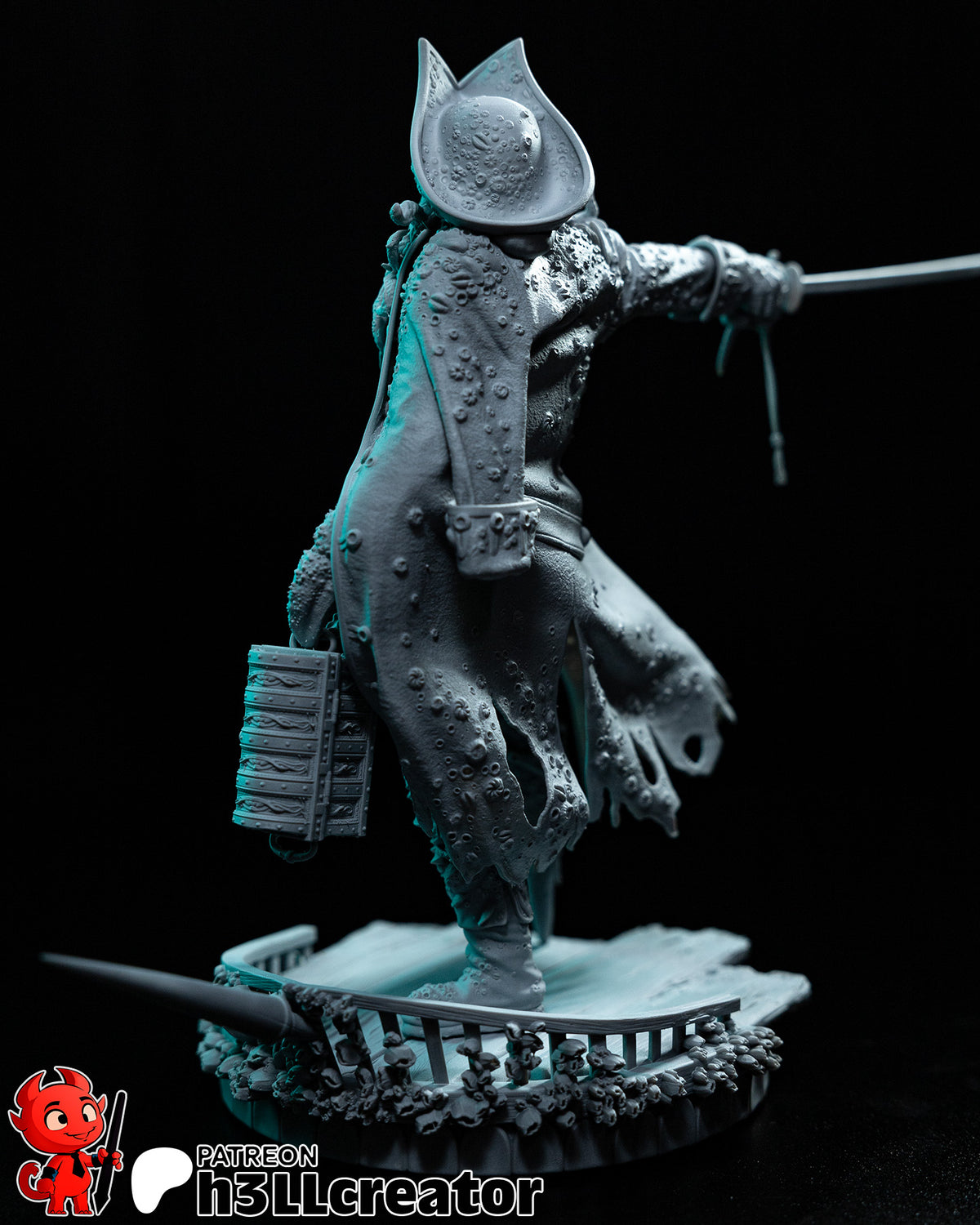 Davy Jones (Pirates of the Caribbean) resin figure by h3LLcreator — studio render 7