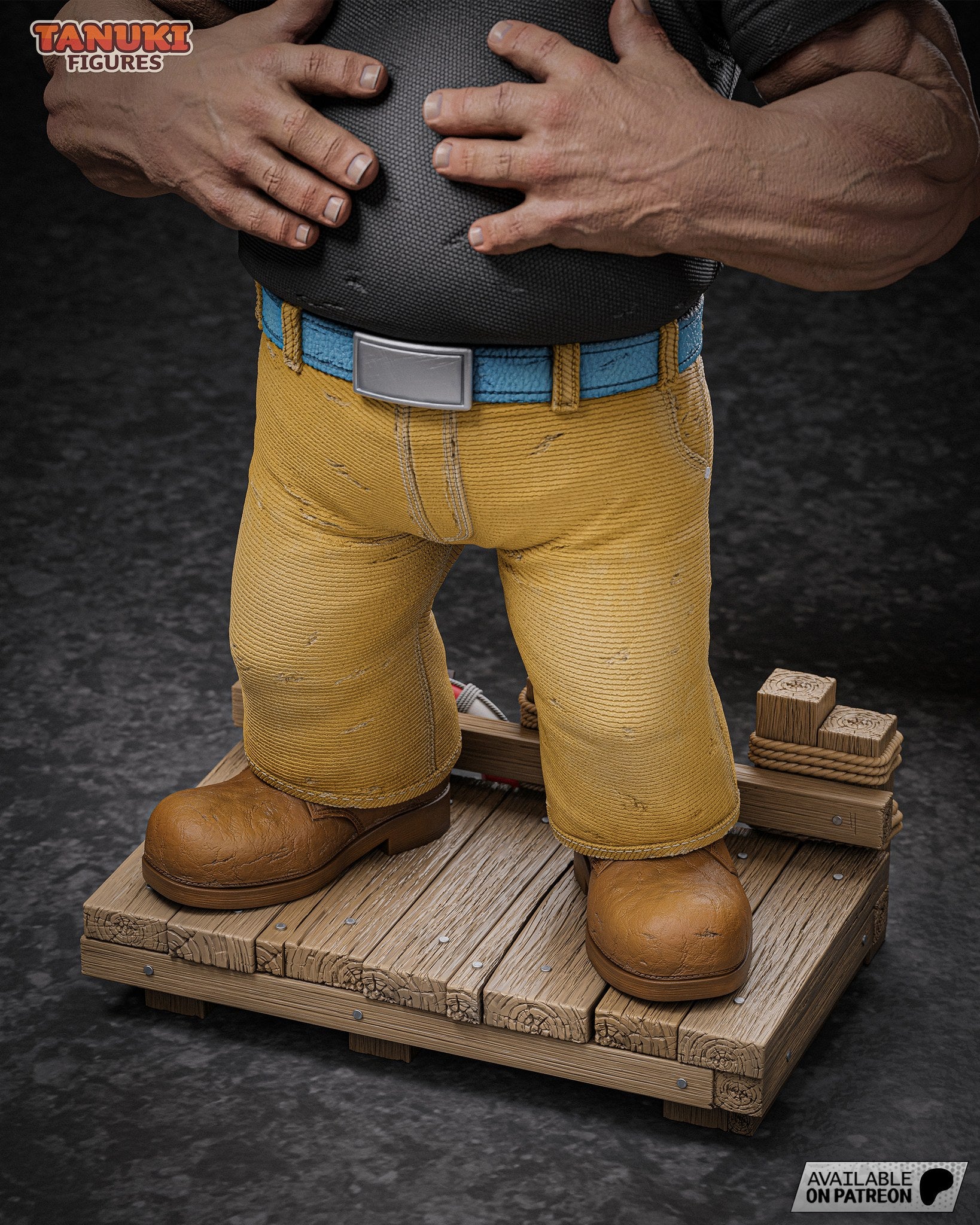 Bluto (Popeye) resin figure by Tanuki Figures — studio render 7