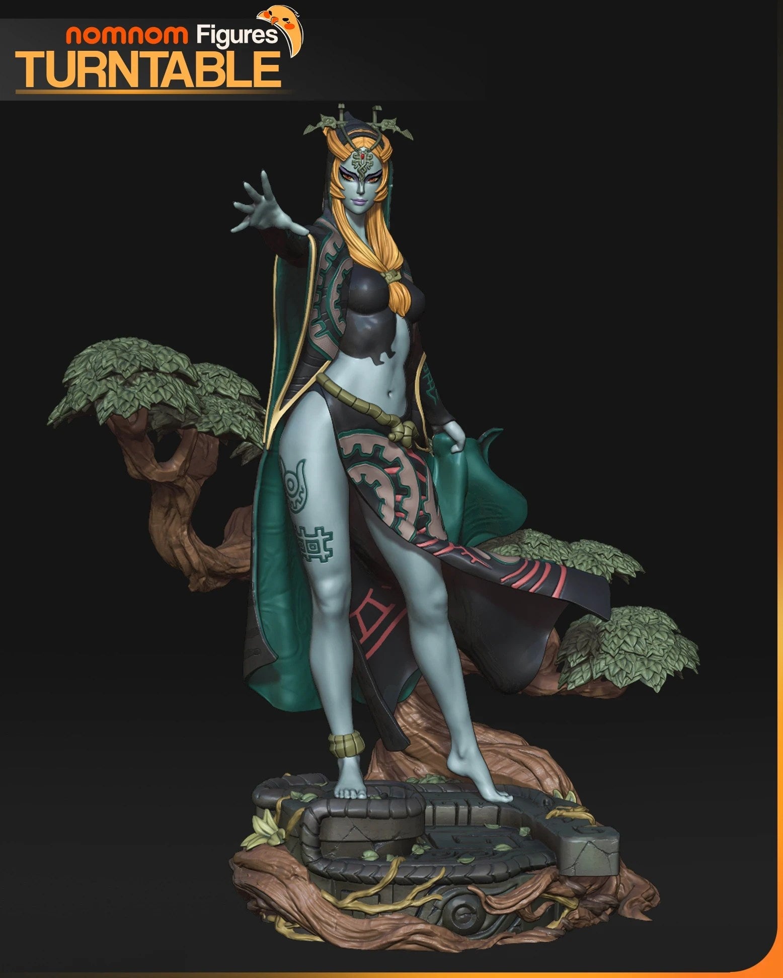 Midna The Legend of Zelda resin figure by NomNom Figures — studio preview 4