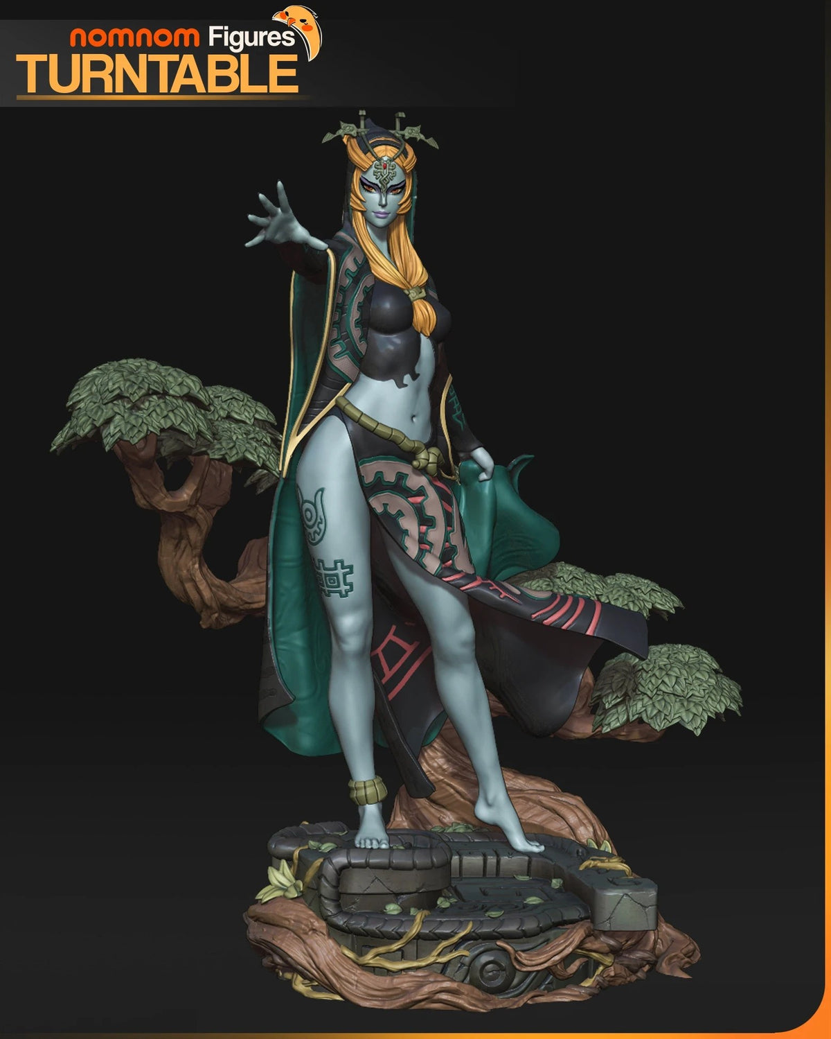 Midna The Legend of Zelda resin figure by NomNom Figures — studio preview 4