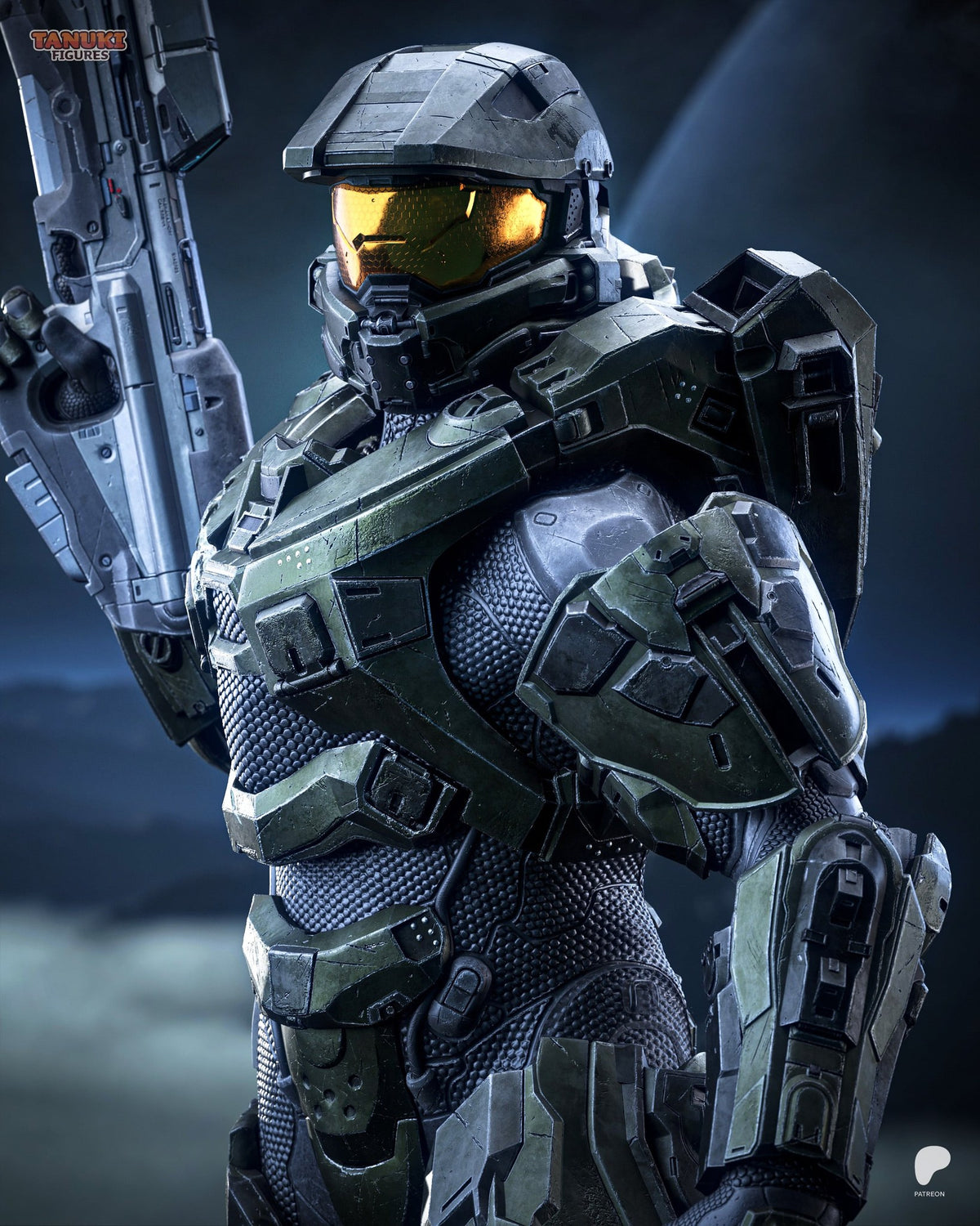 Master Chief (Halo) resin figure by Tanuki Figures — studio render 4