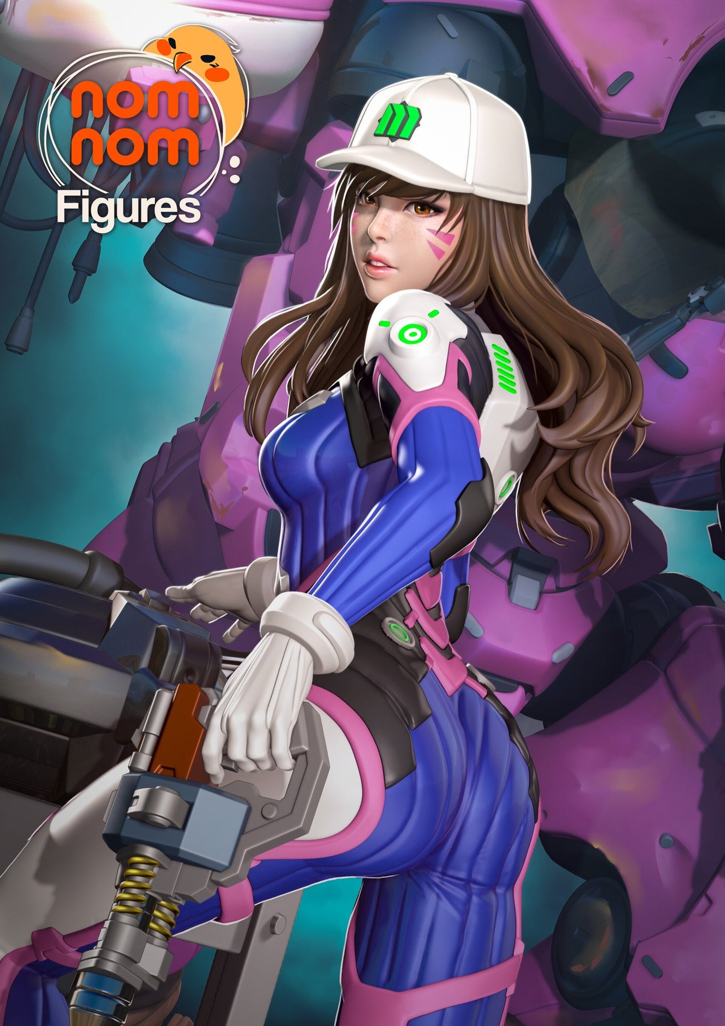 D.Va Overwatch resin figure by NomNom Figures — studio preview 1