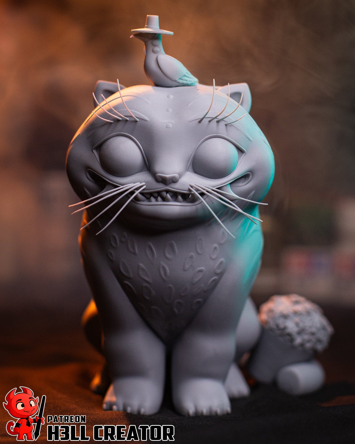 Derpy Tiger and Sussie (KPop Demon Hunters) resin figure by h3LLcreator — studio render 4