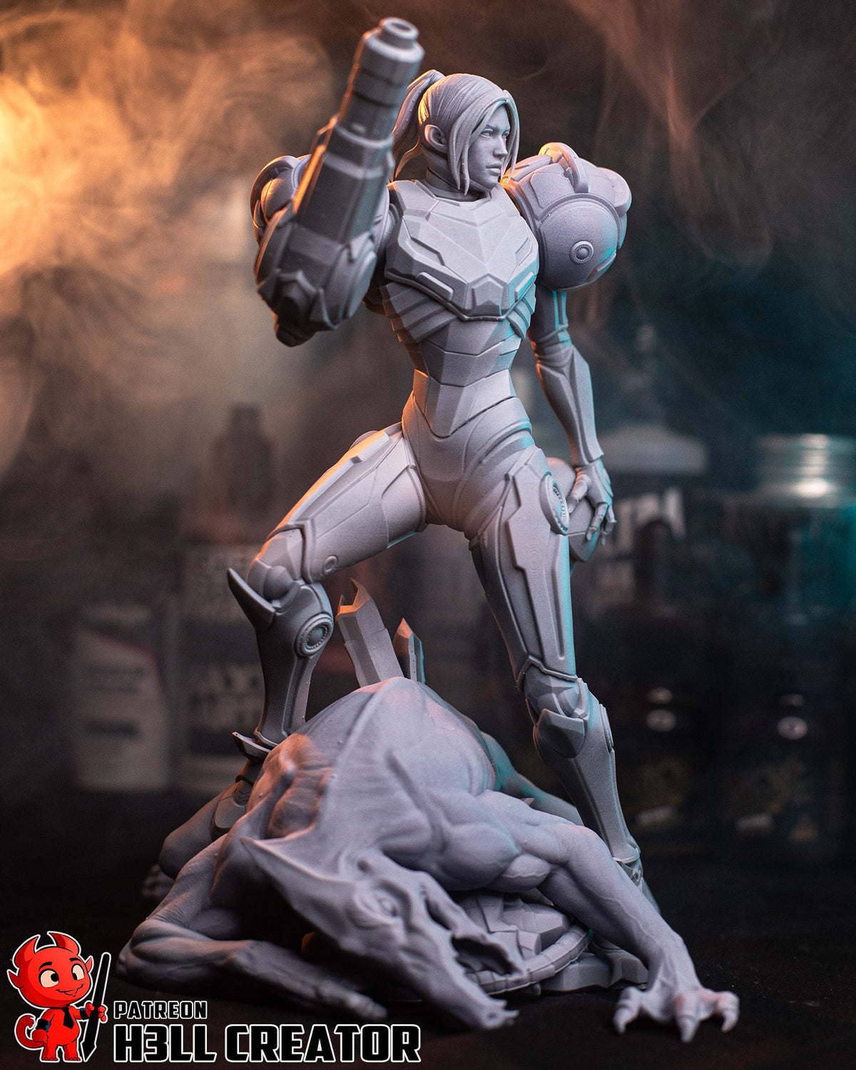 Samus Aran (Metroid) resin figure by h3LLcreator — studio render 12