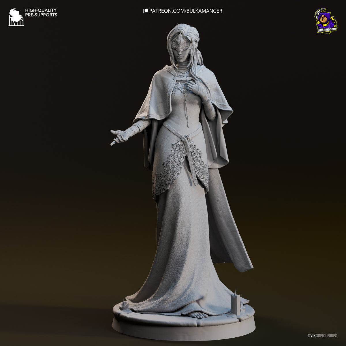 Fire Keeper (Dark Souls) resin figure by Bulkamancer — studio render 8