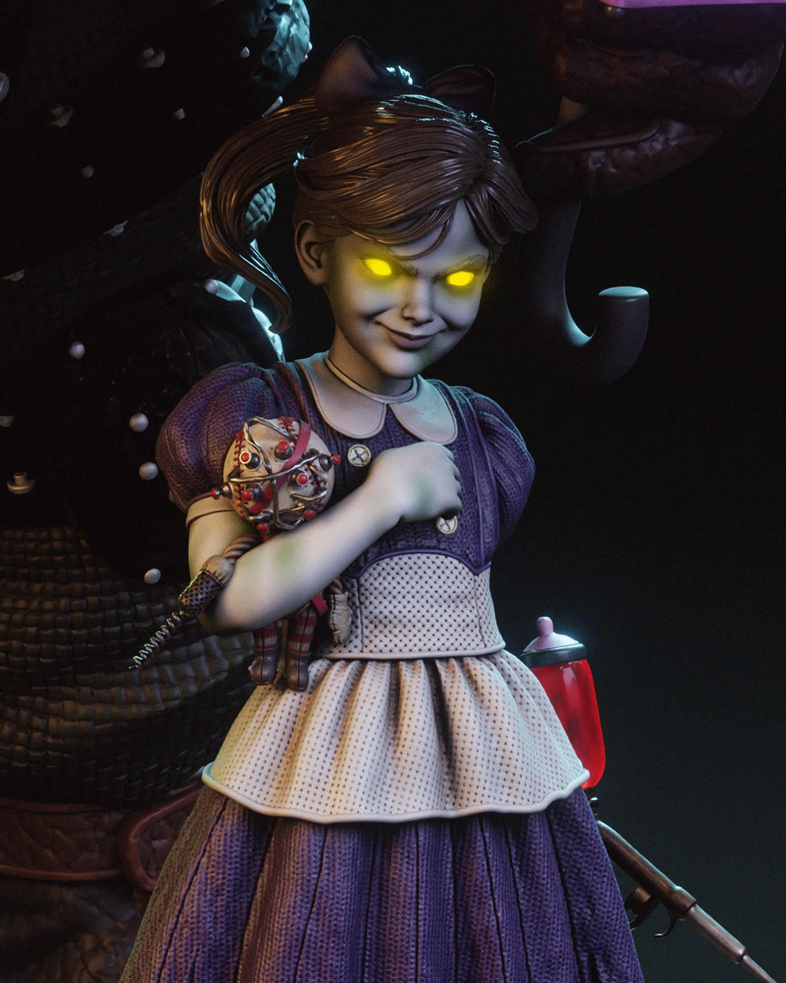 Big Daddy and Little Sister — studio render 3