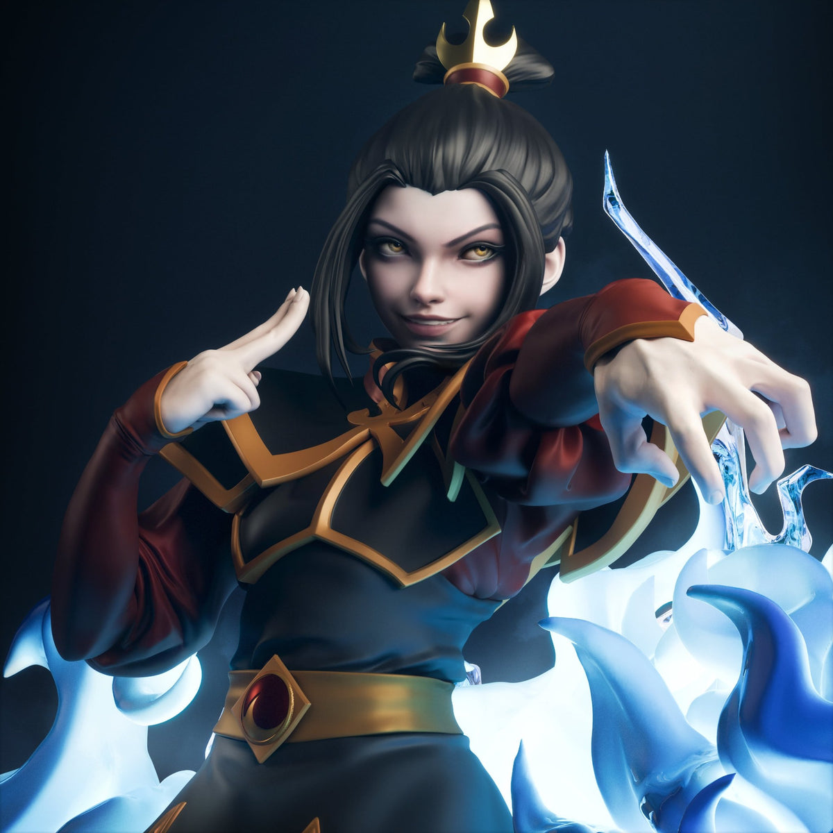 Azula Avatar The Last Airbender resin figure by CA 3D Studios — studio preview 1