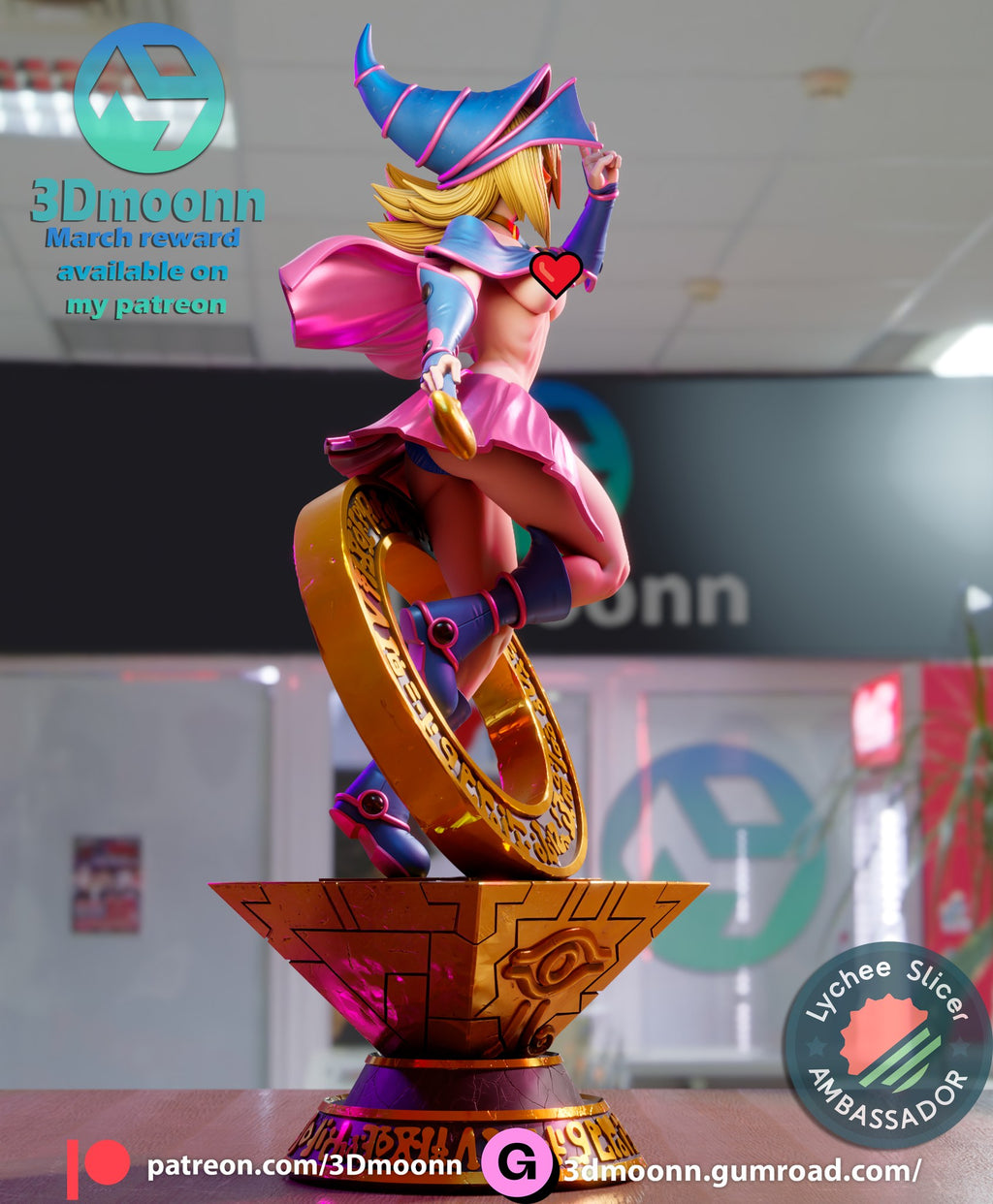 Dark Magician Girl — studio render 13