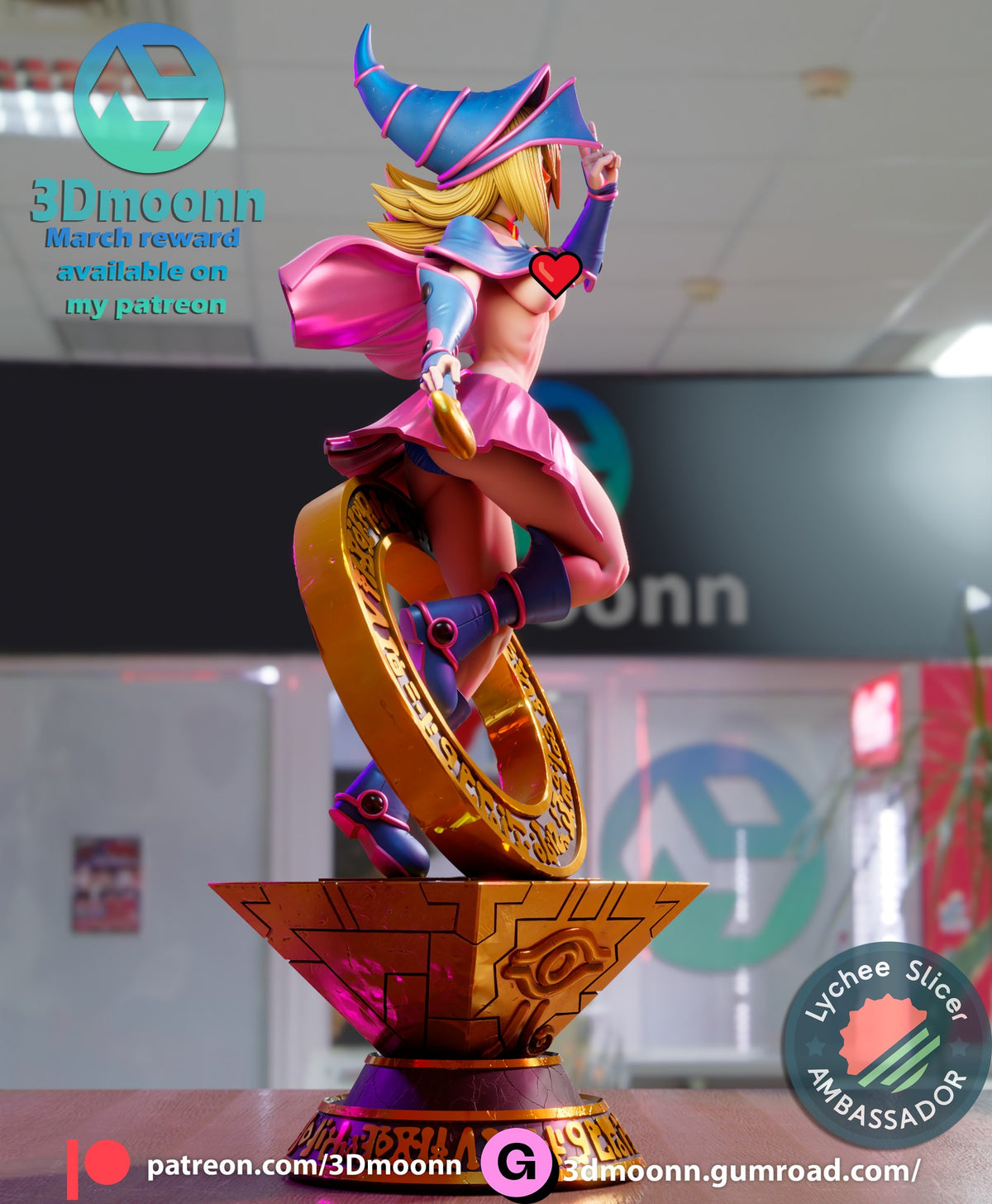 Dark Magician Girl — studio render 13