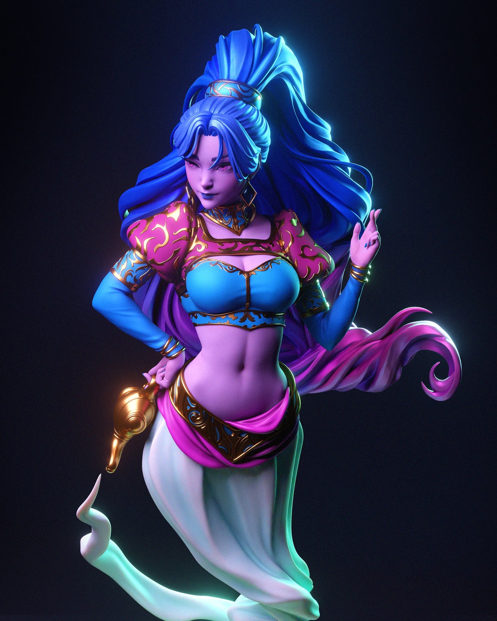 Djinn _Original Characters resin figure by CA 3D Studios — studio preview 2