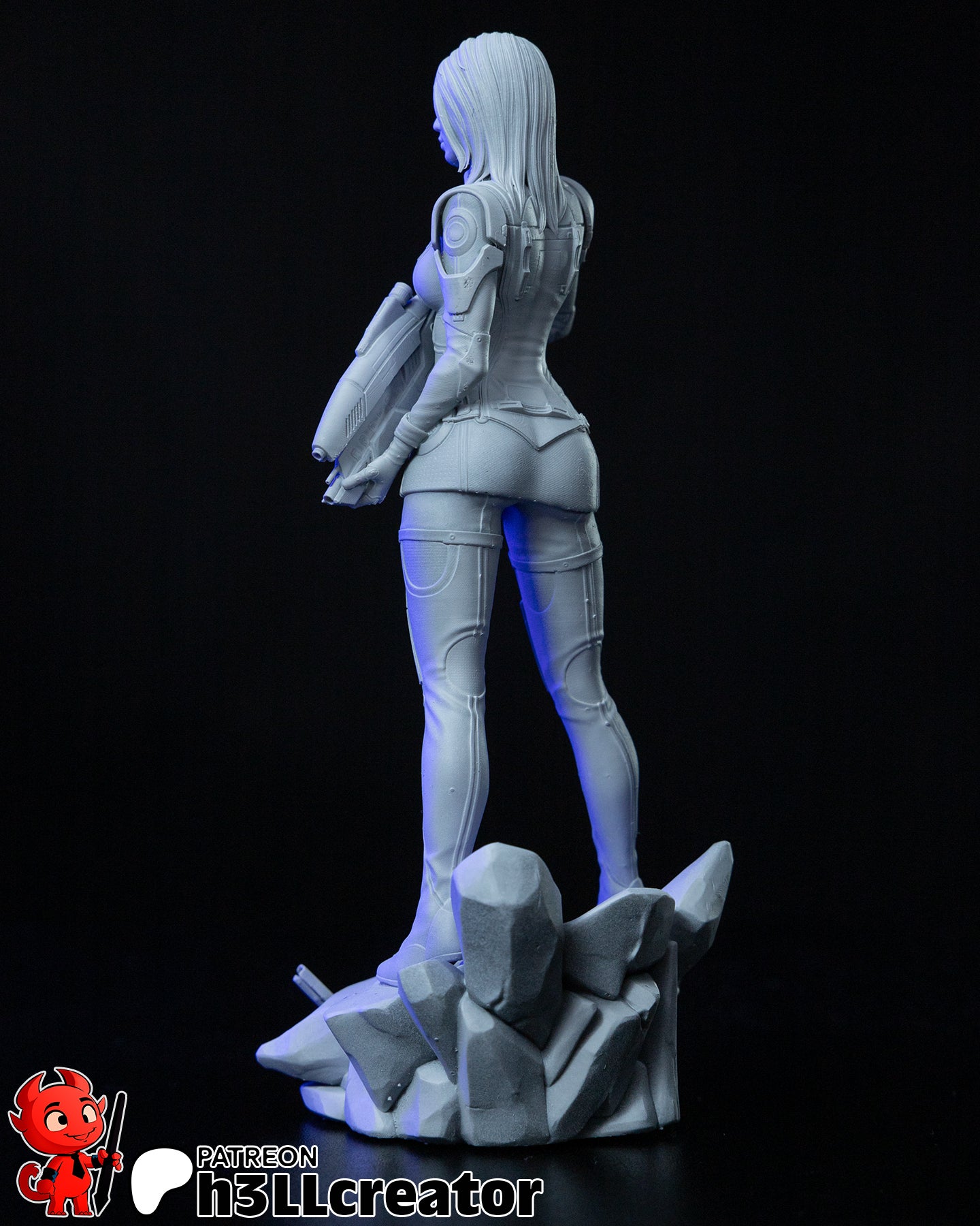 Ashley Williams (Mass Effect) resin figure by h3LLcreator — studio render 13