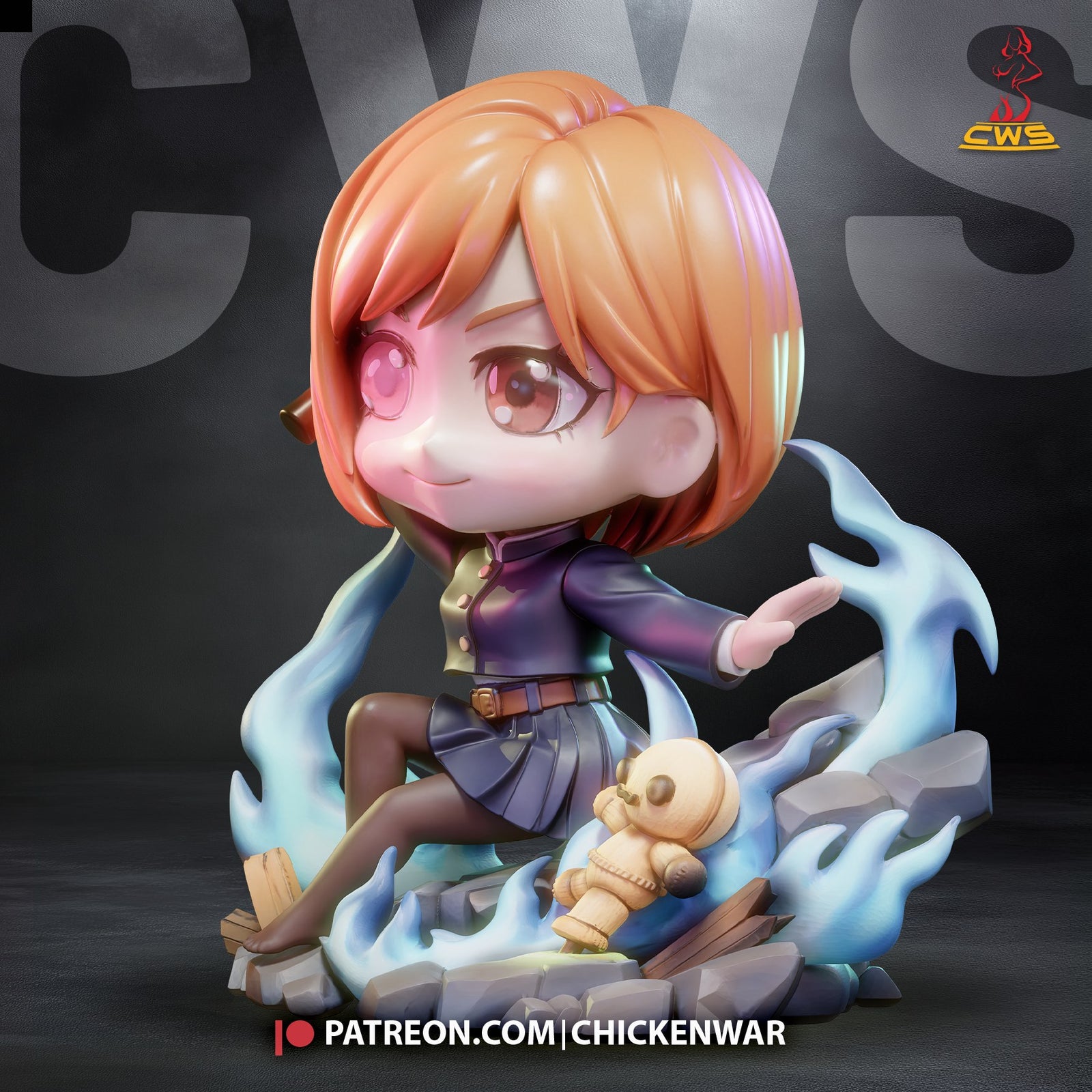 Nobara Kugisaki (Jujutsu Kaisen) resin figure by CW Studio — studio render 4