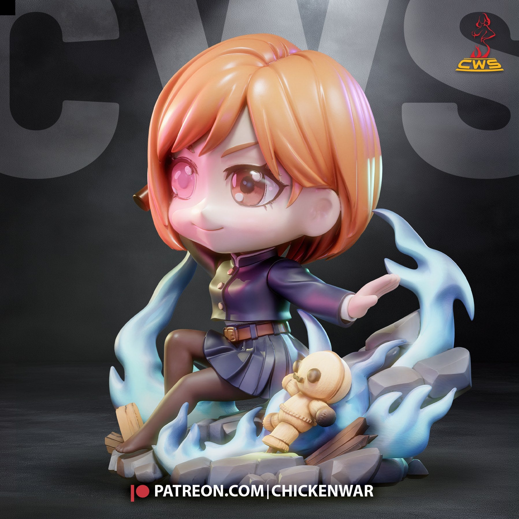 Nobara Kugisaki (Jujutsu Kaisen) resin figure by CW Studio — studio render 4
