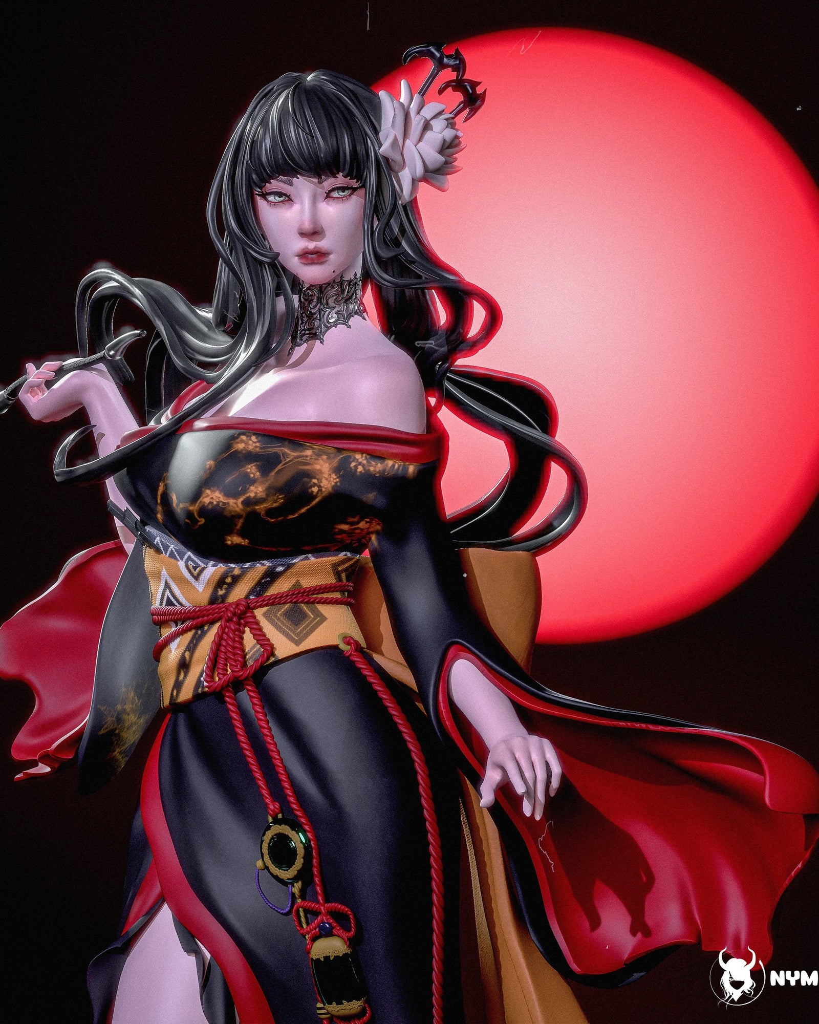 Yotsuyu (Final Fantasy) resin figure by Nympha — studio render 3