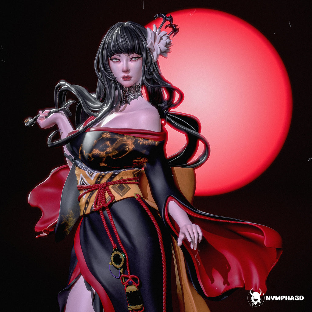 Yotsuyu (Final Fantasy) resin figure by Nympha — studio render 3