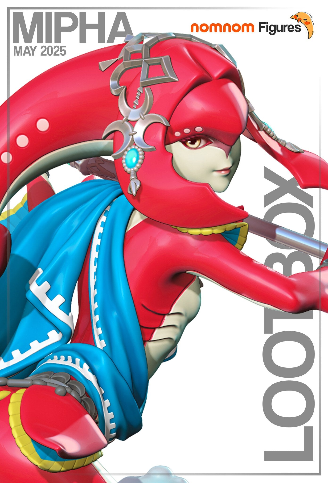 Mipha The Legend of Zelda resin figure by NomNom Figures — studio preview 1