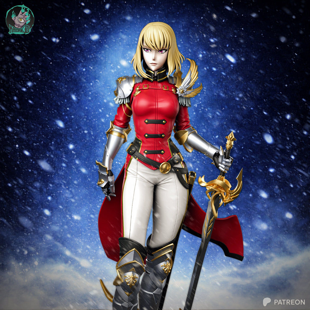 Cha Hae-In (Solo Leveling) resin figure by Kaidan 3D — studio render 2