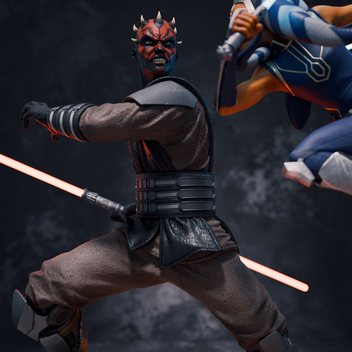 Ahsoka Tano and Darth Maul — studio render 3