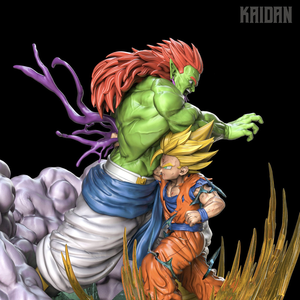 Bojack and Gohan (Dragon Ball) resin figure by Kaidan 3D — studio render 3