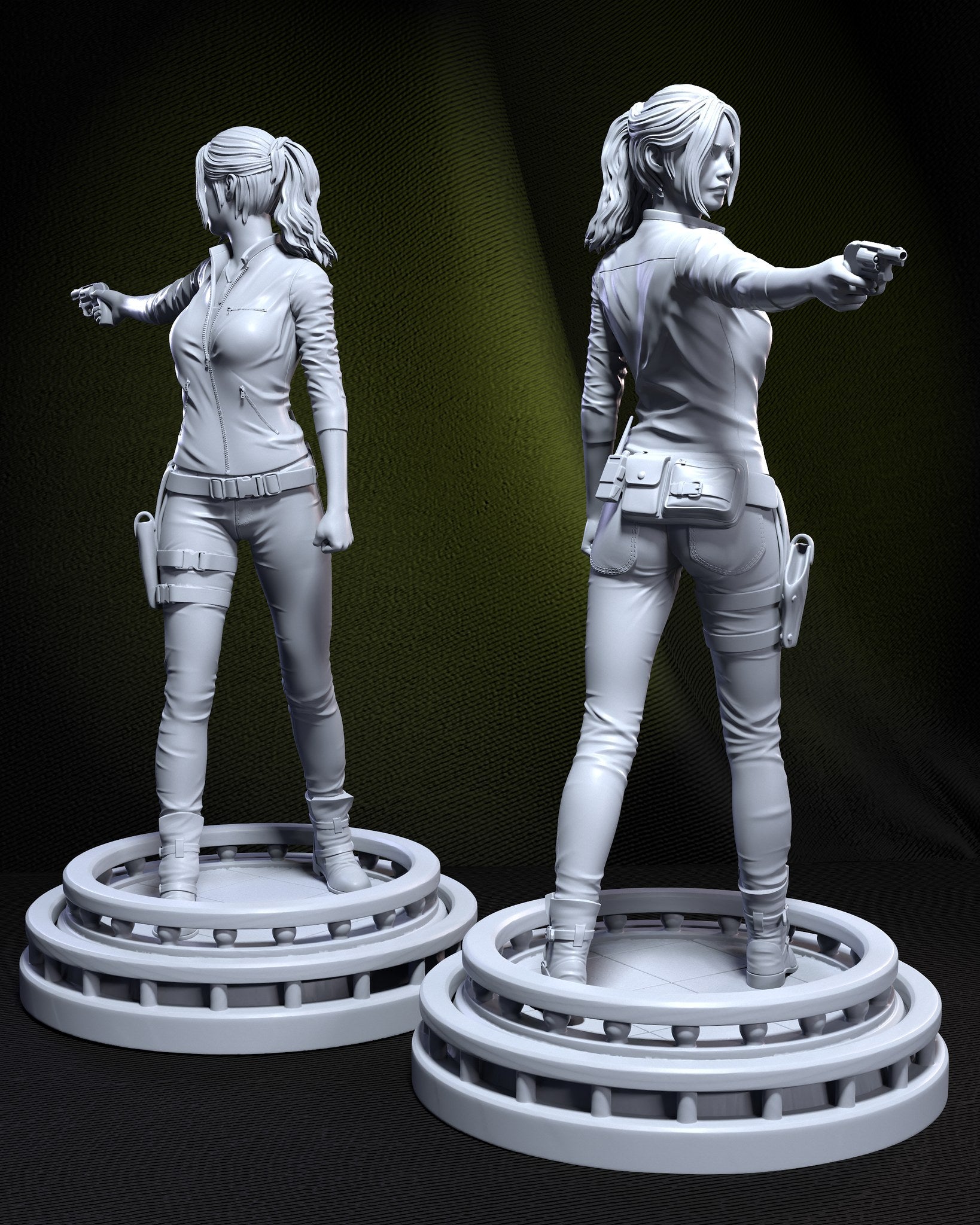 Claire Redfield (Resident Evil) resin figure by h3LLcreator — studio render 2