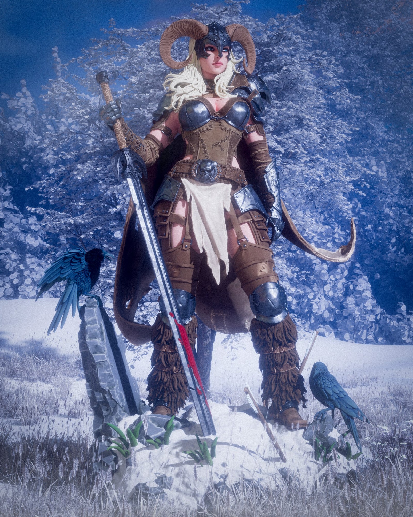 Warrior of the North (_Original Characters) resin figure by CA 3D Studios — studio render 4