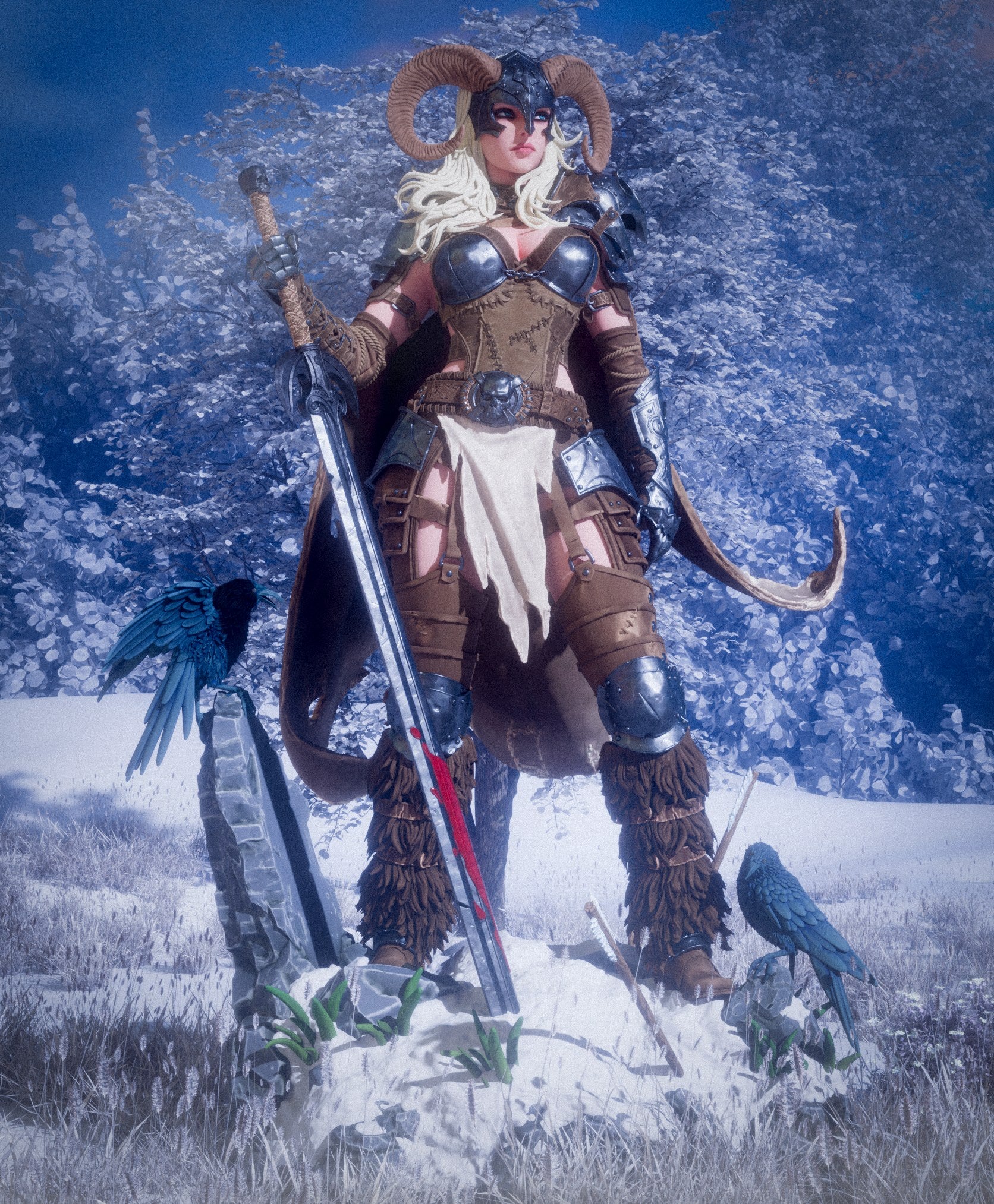 Warrior of the North (_Original Characters) resin figure by CA 3D Studios — studio render 4