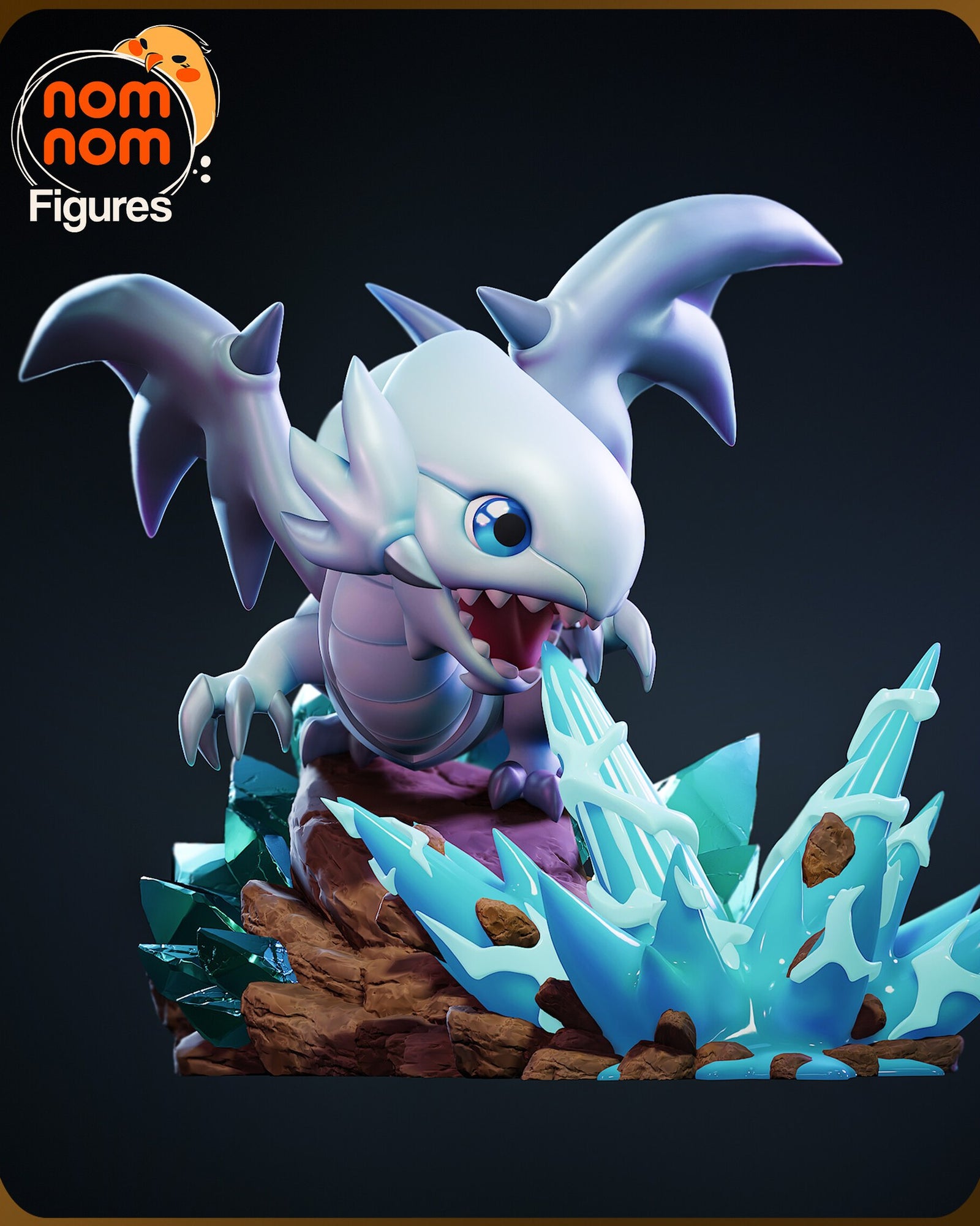Blue-Eyes White Dragon — studio render 5