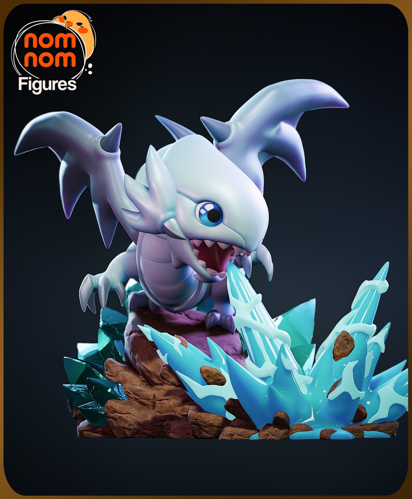 Blue-Eyes White Dragon — studio render 5