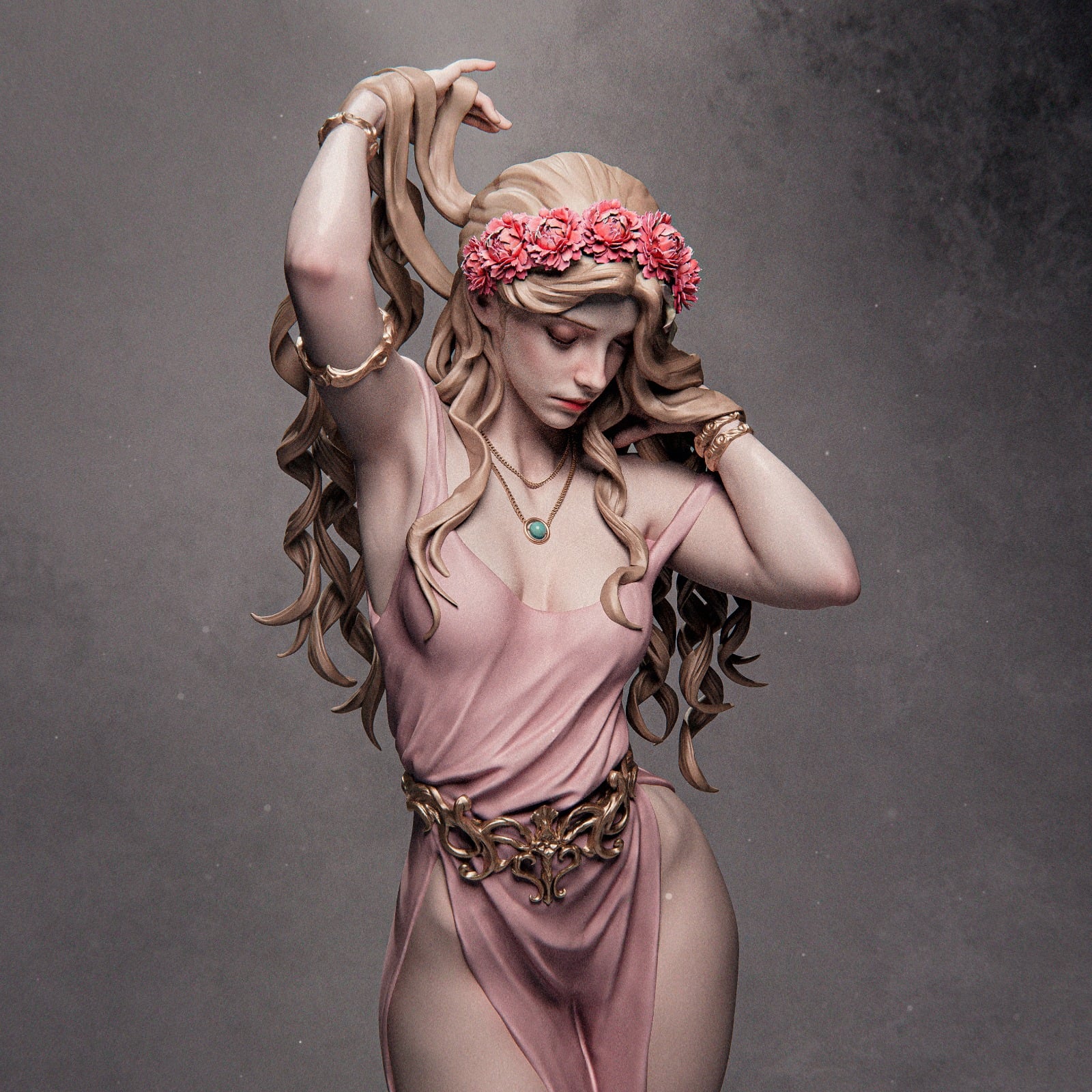 Aphrodite Greek mythology resin figure by CA 3D Studios — studio preview 1