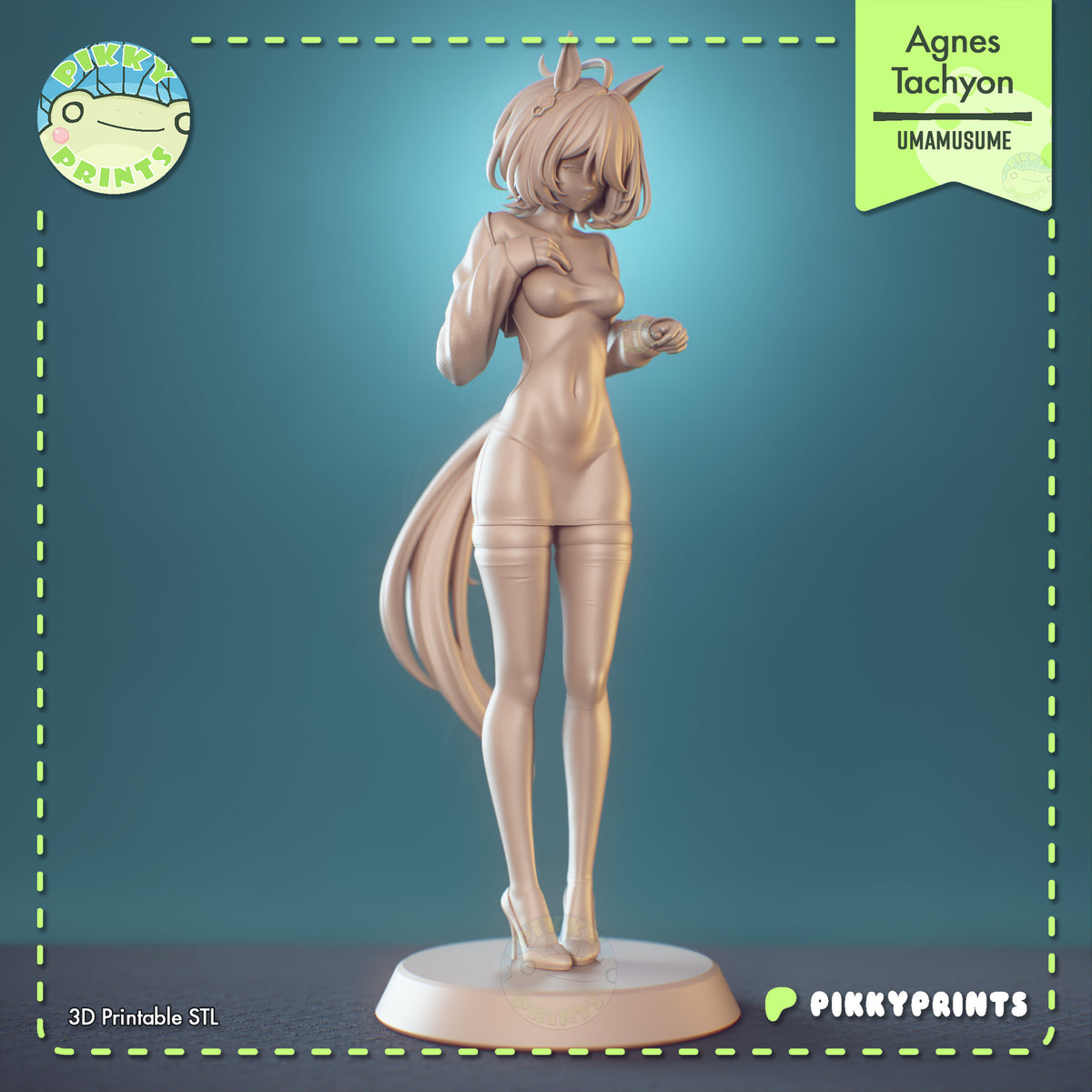 Agnes Tachyon (Umamusume) resin figure by PikkyPrints — studio render 7